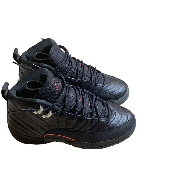 air jordan 12 retro (gs) size male 7 youth , color black,bright crimson - Picture 6 of 8
